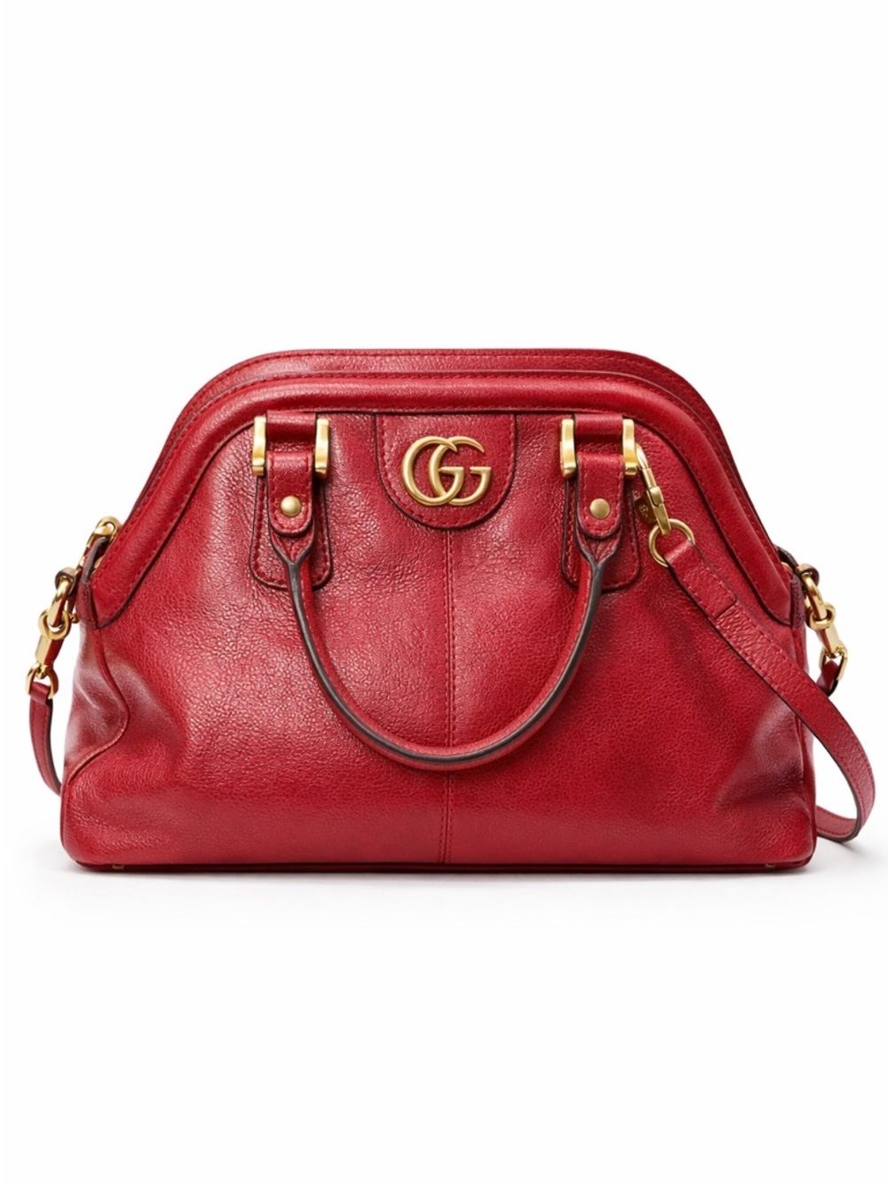 Gucci Red Rebel Leather Women's Bag medium